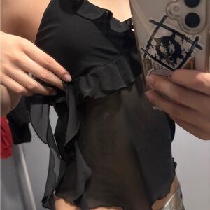 H&M Black Sheer Camisole